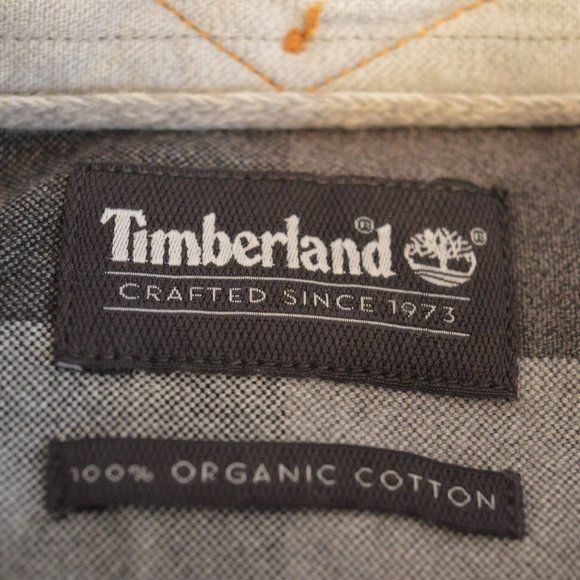 Timberland Men's Size XXL Black/White/Gray Buffalo Plaid Button Down Shirt - Picture 5 of 12
